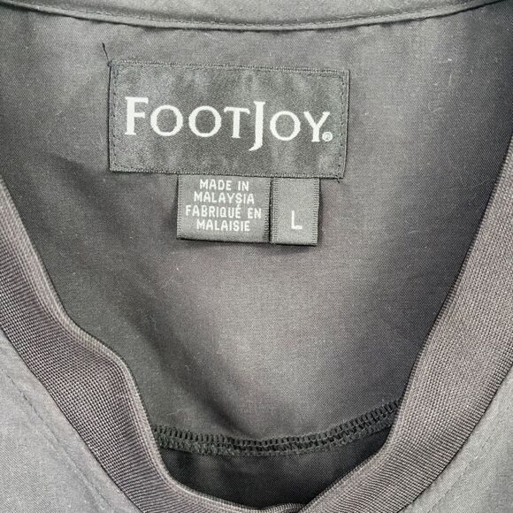 FootJoy Mens Golf Pullover Windbreaker Shirt Size L Short Sleeve V Neck - Picture 5 of 6